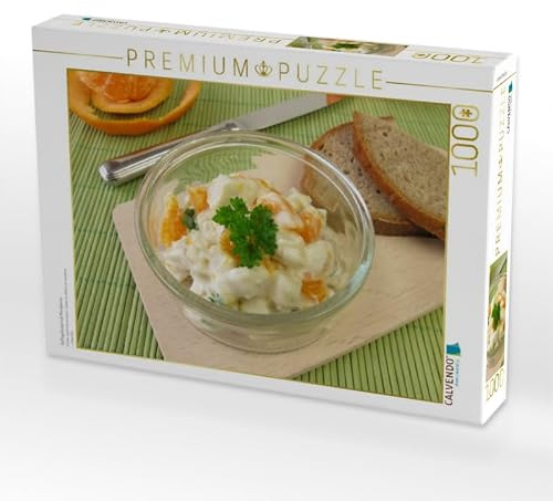 CALVENDO Puzzle Geflügelsalat mit Mandarine | 1000 Teile Lege-Größe 64 x 48 cm Foto-Puzzle für glückliche Stunden