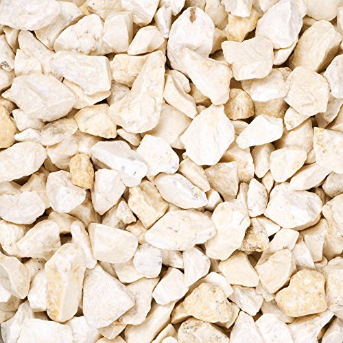 Dekosteine burgund 1 Kg Größe ca. 9mm - 13mm - Deko Steine für Haus und Garten günstig zu kaufen - Streudeko / Tischdekoration (creme)