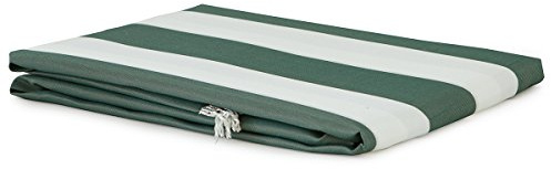 Caritex Tenda Da Sole per Esterno, Con Anelli, Tende da Sole per Balconi, 290x290 cm, Facile Montaggio, in Tessuto Duraturo e Resistente, A Righe, Sophia H847 (Verde)