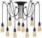Lightsjoy 10 Lights Spider Light Pendant Light Multiple Bulb Sockets Ceiling Lighting Party DIY Pendant Lamp for Bedroom Cafe Hall Bar