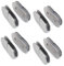 Set of 8 NUZAMAS 180 Degree 304 Stainless Steel Glass Clamps, Glass-to-Glass Brackets, Glass Shelf Support, Fits 8-12MM Thickness Glass Panel, Brushed Finished, Bathroom Shower Installations