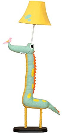 Krokodil Stehlampe Kreativ Wohnzimmer Schlafzimmer Nachttischlampe Geburtstagsgeschenk Stoff Stehendes Licht,Grün AA+ (Farbe : Remote Control Model)