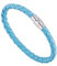 ADGJL Herren Leder Geflochten Armband,Mode Beliebt Lederschmuck Hellblau Handgemachtes Geflochtenes Seil Minimalismus Charme Manschette Armband Mit Graviertem Verschluss Für Paar Geburtstagsgeschenk