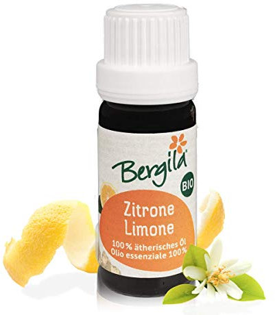 Bergila olio essenziale LIMONE BIO, 10 ml - 100% naturale di materia prima biologica - qualità controllata e certificata