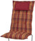 Kettler Polen KETTtex 2136 Auflage Hochlehner Rom orange-rot kariert 123x50x9 cm Sitzpolster