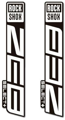 STAR SAM Aufkleber für Rock Shox Zeb Select + 2021, Weiß, 1 cm
