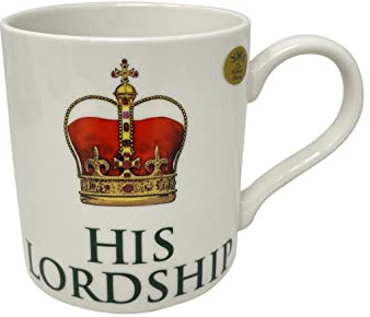 HTUK Lordship and Ladyship Mugs Couple Gifts, New Home, Engagement, Wedding, First Home, New House, His & Hers Her Ladyship and His Lordship Mugs (His)