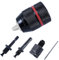 1.5-13 mm Schnellspannbohrfutter Metall,mit SDS Adapter,Bohrfutter Adapter 1/2-20UNF Innengewinde,Selbstspannendes Schnellspannfutter für Handbohrmaschinen Bohrmaschine Akkuschrauber