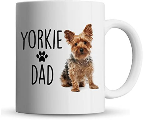 Inky Penguin - Yorkie Dad - Yorkshire Terrier Dog, Pet Gift Mug, Ceramic, 11fl. oz.