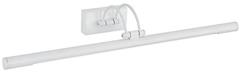 PAPUQ Applique murale LED pour illuminer les tableaux, miroirs, peintures murales, 12 W, traditionnel et élégant, lumière chaude 3000 K, couleur blanc mat, articulé et pivotant. 68 cm