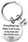 Schlüsselanhänger Personalisiert Muttertags-Schlüsselanhänger, Mutter-Geburtstagsgeschenke von der Tochter, als meine Mutter und beste Freundin, Liebe immer, Rose, Regenbogen, Abt (Silver, One Size)
