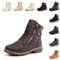 Hitmars Stivali Donna Invernali Pelliccia Termici Scarpe da Neve Bassi Corti Caldi Scarponi Neve Snow Boots Comode Esterno Marrone 39 EU