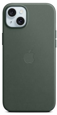 Apple iPhone 15 Plus Feingewebe Case mit MagSafe – Immergrün 