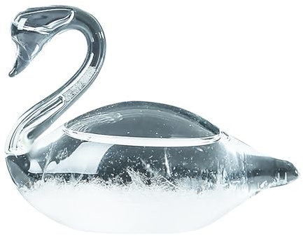 Storm Glass Weather Predictor, Weather Predictor Storm Glass Weather Forecaster eather Forecast Bottle Weather Glass Creative Gifts for Office Desktop Home Decorative (Swan-Shaped)