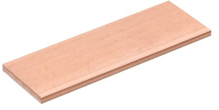 sourcing map Copper Flat Bar, 0.2 Thickness x 1.97 Width x 5.91 Length Copper Bus Bar Stock Plate Mill for Electrical (5mm x 50mm x 150mm)
