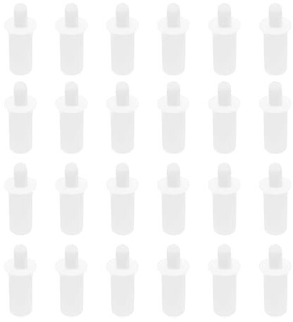 Create idea 50 perni di riparazione per feritoie per tapparelle, 20,5 mm x 6 mm, in plastica, perni di riparazione per lame, mobili, parti di riparazione per casa, negozio, ufficio, bianco