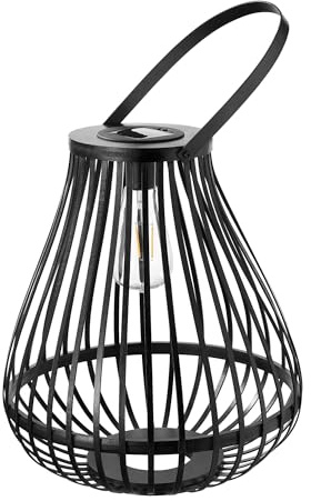 48345 Pauleen Solarlaterne Spark IP44 2700K 7lm Schwarz Solarleuchte