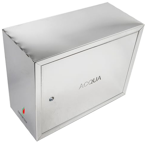 Contatore Italia Cassetta Contatore ACQUA Acciaio Zincato Aperta Posteriormente Completa di Chiave e Quadrello Zincata ZINCO (500x700x200)