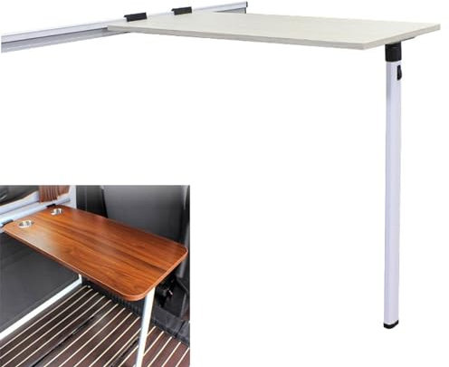 RV-Klapptischbein mit Gleitschiene für Wohnmobile, Wohnwagen, Reisen, Tragbar Verstellbare Tischhalterung aus Verdickter Aluminiumlegierung,(ohne Tabelle), Tischbeine+98.6cm Dia