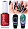 Ozzeal 9D Cat Eye UV Gel Nagellack, 15ML Grün Chamäleon Magnetischer Katzenauge UV Nagellack Frühling Sommer Glitter Gel Nagellack Holographisch Shimmer Gel Nail Polish Soak Off UV Led