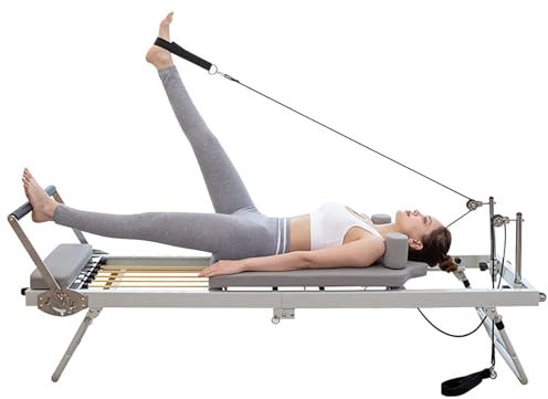 Pilates Reformer Home Yoga Equipment Klappbett Multifunktionale Fitness Einstellbare Intensität für Haushalt Übung Pilates Bett