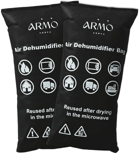 Armo® 1KG Car Van Reusable Dehumidifier Home Large Dry Car Moisture Window Windscreen Moisture Dew Absorber Pad Reusable Damp Remover (2)