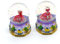 2 x Benidorm Schneekugel, Spanien, Flamenco und Sevillanas, spanische Tänzer, 7 cm x 5 cm x 4 cm, klein