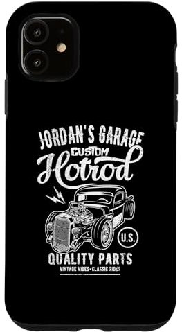 Hülle für iPhone 11 Jordan's Hotrod Garage Oldtimer im Jordan-Design
