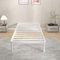 KVLKBV Single Bed Frame 90 x 190 cm,White Bed Frame with Metal Anti-slip Gasket and Large Storage Space Under Bed - Suitable for Bedroom, Guest Room and Children Room (35.5 cm H)