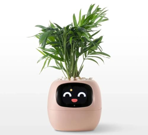Générique Pot de Fleurs Intelligent, Jardinière Intelligente pour des Plantes Amusantes et connectées (Rose)