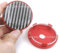 KDUSNA 4 Stück Nabendeckel 60mm, Radnabenkappen für Audi e-tron/e-tron GT, Carbon Fiber Hub Cap Nabenkappen Wheel Caps Radnabenabdeckun,C red-60mm