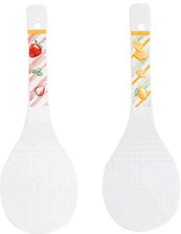 Cabilock 2piezas Cucharas De Arroz y Sushi Cerámicas Para Olla Arrocera Prácticas y Elegantes