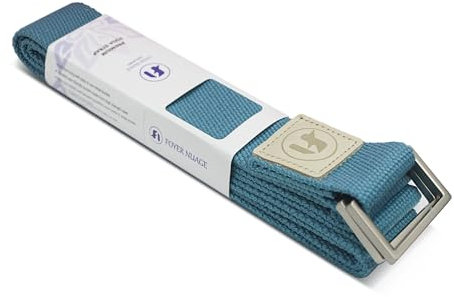 Foyer Nuage Yoga Gurt, langlebige Baumwolle Yoga strap für Stretching, verstellbare Yoga Band für Yoga, Tanz, Gym Workouts (blau, 1,8m 1pcs)