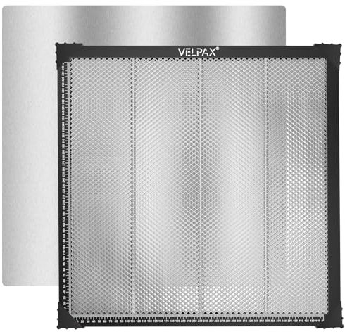 Laser Wabentisch, 500x500mm Honeycomb Waben Arbeitstisch für Lasergravierer Wabenlaserbett, Laser Honeycomb mit Aluminiumplatte Und Gravurmaterialien