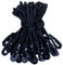 YUNSHANGHE 25 Stück Spanngummi mit Haken, 15cm Expander mit Haken, Gummispanner mit Haken, Multifunktional Planenspanner für Planen Plakate Zelt Banner Pavillions, Schwarz