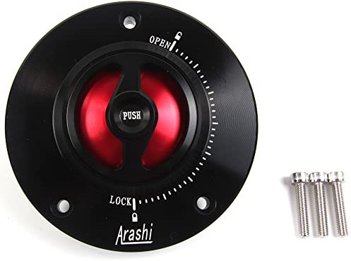 CNC Keyless Tankdeckel Abdeckung für Suzuki GSF Bandit 650 1200S 1250/GSR 600 750/GSX650F/GSX1250F/Hayabusa Gen 2 GSXR 1300/GSXR 600 750 1000/SV650 SV650S/SV11 000 SV. 1000S, Rot