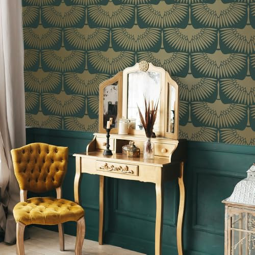 RE-COVERTILES - Stencil per Pittura e Decorazione | Flessibili Lavabili e Riutilizzabili | per Pareti, Pavimenti e Mobili | Decalcomanie | Carta da Parati | Piastrelle | 60x50 cm