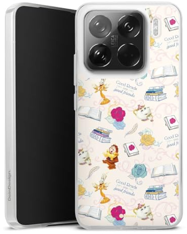 DeinDesign Silikon Hülle kompatibel mit Xiaomi 15 5G Case transparent Handyhülle Disney Offizielles Lizenzprodukt Die Schöne und das Biest