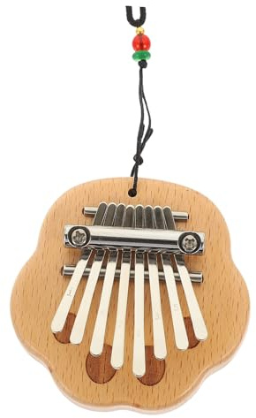 BESPORTBLE Mini-daumenklavier aus Holz Mini-kalimba-instrument Tragbares Fingerklavier für Anfänger