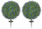 HOMCOM Lot de 2 plantes artificielles de lavande - 60 cm - Avec protection UV - Plantes artificielles comme de vraies plantes avec piquets de sol pour chambre à coucher, salon, bureau, jardin