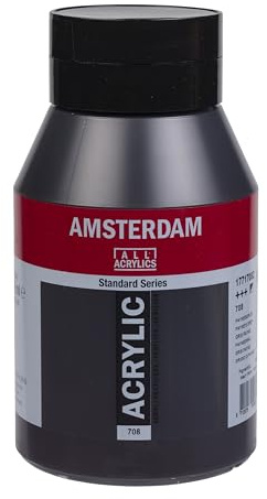 Amsterdam Standard Series Acrylic Paint - Dutch Craftsmanship -1000 ml Payne's Grey 708 - High-Quality Lightfast Pigments - Semi-Opaque - Medium Viscosity for Textured Brush Strokes
