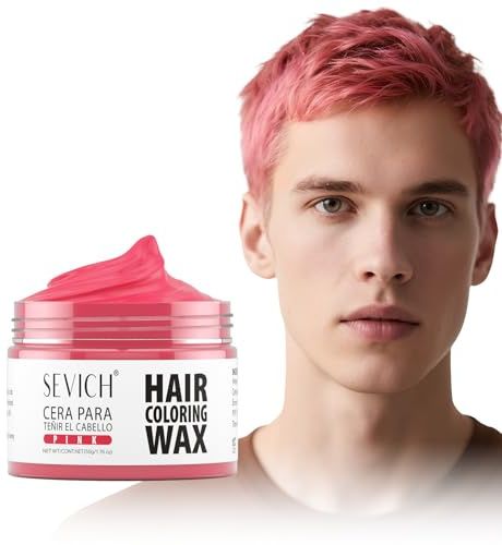 Sevich Rosa Temporäre Haarfarbe 50g - Abdecken Von Grauem Haar Mit Natürlicher Farbe, Temporäre Haarfärbecreme Styling Hair Mud Für Halloween，milde Und Nicht Reizende Inhaltsstoffe.
