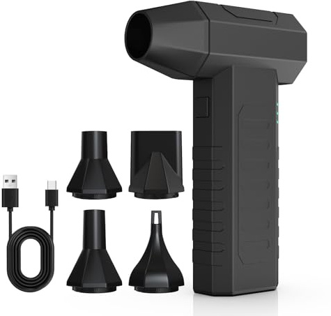 Compressed air Duster,3 Gear Adjustable 100000RPM Electric air Duster, Cordless air Blower for Laptop, Keyboard, Electronics, Replaces Compressed Air Can