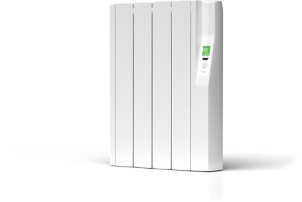 Rointe Sygma Radiador Eléctrico Digital Programable 600W Bajo Consumo 4 elementos color Blanco