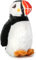Wild Republic Plüschvogel Papageientaucher mit authentischem Originalgesang, Kuscheltier, Plüschtier, 13cm, Schwarz-weiß