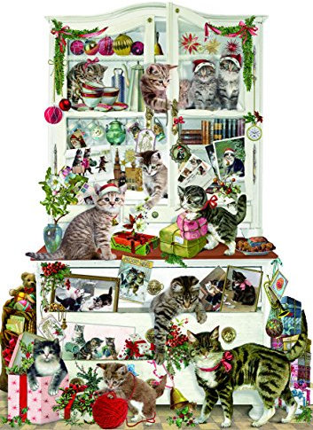 Coppenrath Adventskalender 'Mischievous Cats' traditionelles Papier, 29,7 x 42 cm