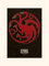 Pyramid International Game of Thrones (Targaryen) -Mounted Print Memorabilia 30 x 40cm, Paper, Multicoloured, 30 x 40 x 1.3 cm