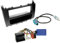 1 DIN Radio Einbauset mit Lenkradfernbedienung für Mercedes C Klasse CL203 Facelift 04/2004-2007 schwarz