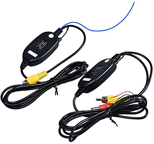NEU 2.4GHz Wireless Video Rückfahrkamera RCA Video Sender Empfänger Kit für Auto Rückfahrkamera Monitor Empfänger Cam DVD GPS Autoradio Player Modul Adapte Trigger