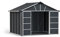 Canopia by Palram Gerätehaus Yukon 11x9 Geräteschuppen Metall 271 x 332 cm Grau Polycarbonatplatten rostbeständig UV-Schutz